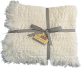 100% Cotton Throw Blankets – 50″ x 60″: Natural, Made in USA