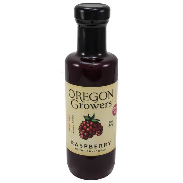 Raspberry Fruit Syrup by Oregon Growers 8 oz Made in USA