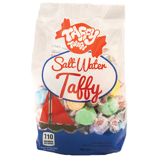 Salt Water Taffy Variety Pack (15 oz.) Made in USA MadeinUSAForever