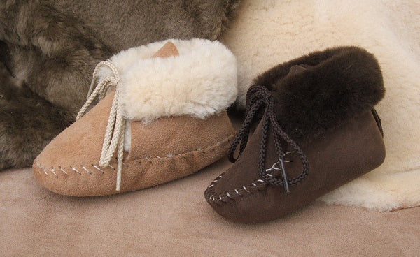Baby Sheepskin Booties Made in USA by Footskins 100S/150S