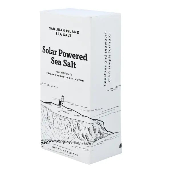 Sale: 8 oz Box Solar Powered Sea Salt Made in USA
