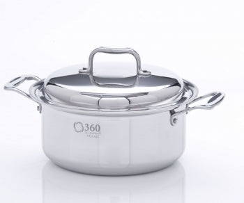 4Qt Stainless Steel Stockpot w/Cover USA Made