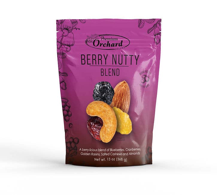 FRUIT NUT MIX TRAIL MIX by PREMIUM ORCHARD - Gourmet Trail Mix Bulk Blend  of Mixed Nuts & Dried Fruit - Healthy Vegan Snacks, Snack Nut Mix, Plant