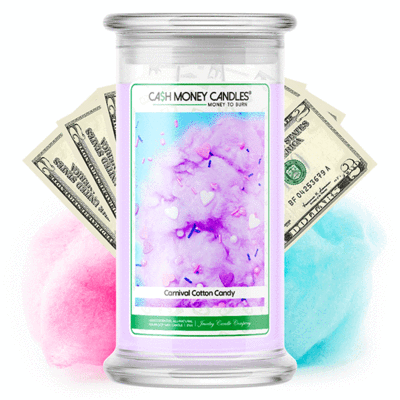Carnival Cotton Candy Cash Money Candles Made in USA