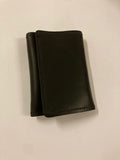 8.5" Black Leather Tri-Fold Wallet by Raven Hollow