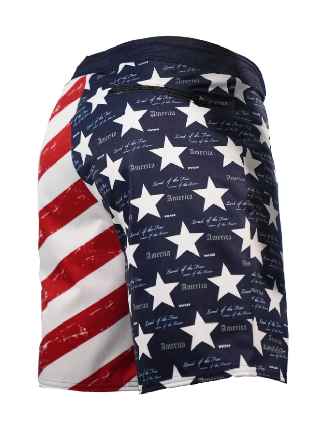 Mens Swim Briefs USA Flag Swim Trunks Patriotic Men's Swimsuit