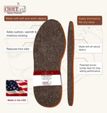 Sale: 2-pack American Choice Alpaca Foot Warmers Shoe Inserts Insole Made in USA