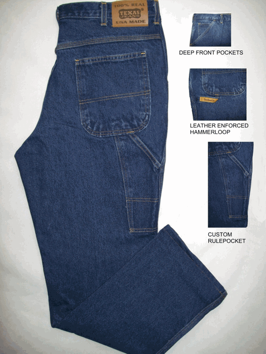 Limied Supply: Texas Jeans Carpenter 40 Made USA – MadeinUSAForever