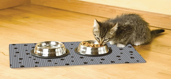 Cat Food Mat by Drymate (Set of 4) Made in USA