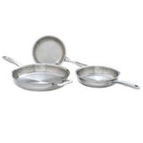 3 Piece Frying Pan Set by 360 Cookware Made in USA