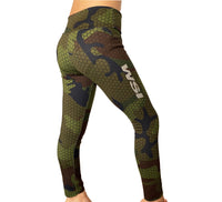 Kid's Olive Hexacamo Camouflage Legging by WSI Made in USA