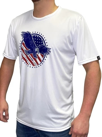 Land of the Free Microtech™ Loose Fit Short Sleeve Shirt 702ELSSWLM