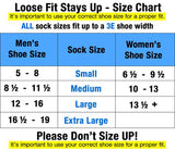 Sale: 6-Pack Loose Fit Stays Up Cotton Casual Quarter Socks Made in USA by Extra Wide