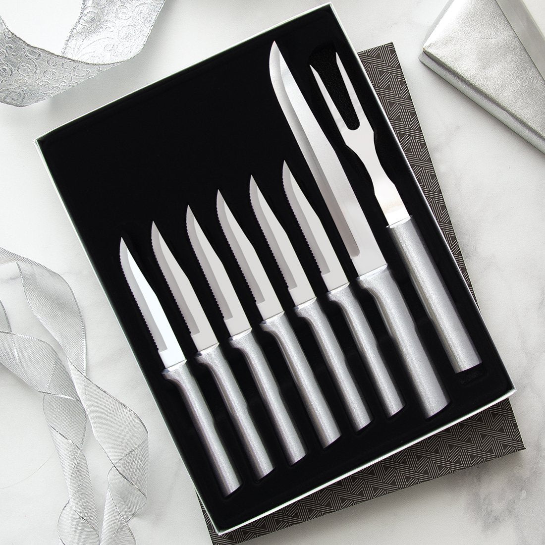 Rada Cutlery Knife 7 Stainless Steel Kitchen Knives Starter Gift Set w