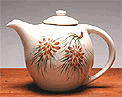 Pinecone Ceramic Teapot 32 Oz. Made in the USA by Emerson Creek Pottery