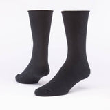 New: 3-Pack Black Organic Cotton Cushion Crew Socks Made in USA