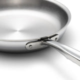 New: 10" Stainless Steel Frying Pan USA Made by 360 Cookware IL010-ST