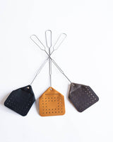 Amish-Made Leather Flyswatter: Tobacco Color - Made in USA