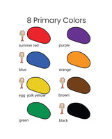 24 crayon rocks in a muslin bag