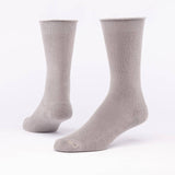 Organic Cotton Cushion Crew Socks: Navy / L