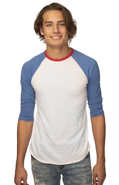 Tri-Color Raglan Shirt 17160 Made in USA