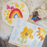 Just Rocks in a Box   8 Colors /8 of each color- 64 Crayons