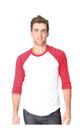 2-Pack Triblend Raglan Baseball Shirts White Body / Dark Arms Made in USA 20060 (Copy)