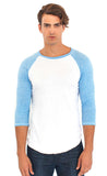 2-Pack Triblend Raglan Baseball Shirts White Body / Dark Arms Made in USA 20060 (Copy)