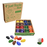 Just Rocks in a Box   8 Colors /8 of each color- 64 Crayons
