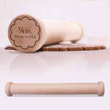New Perfect Cookie Rolling Pin 1/4-in. Fixed Depth by Ann Clark, Made in USA