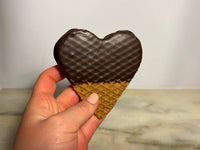 Stroopwafel Valentine Hearts: 6-Pack  Chocolate Dipped Made in USA Treat