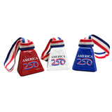 AMERICA 250 Cowbell: White Made in USA