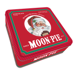 Red Santa Holiday Tin 12-Pack of Moon Pies Made in USA