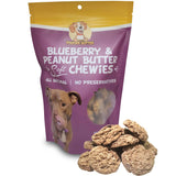 2-Pack of 8oz Peanut Butter & Blueberry Soft Chewy Dog Treats Made in USA