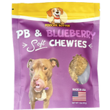 2-Pack of 8oz Peanut Butter & Blueberry Soft Chewy Dog Treats Made in USA