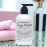 Champagne & Strawberries Aloe Vera Body Lotion 8oz. Made in USA