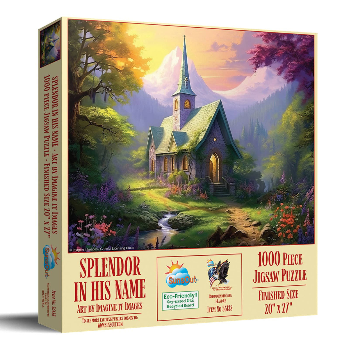 New: 0142 Splendor in His Name 1000 pc Puzzle – MadeinUSAForever