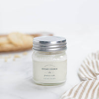 Soy Wax Mason Jar Candle - Sugar Cookie: 16oz (80 Hour) Made in USA