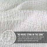 Cotton Dishcloths - Set of 4: Natural/Natural