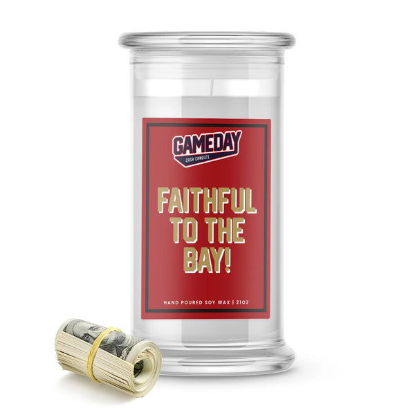 San Francisco 49ers-Inspired Game Day Cash Candle