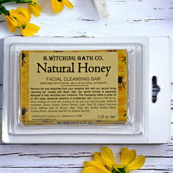 2-Pack of Natural Honey Cleansing Bars 4oz Made in USA