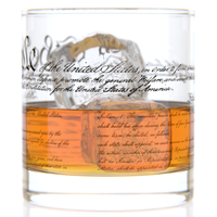 Sale: We The People U.S. Constitution Rocks Glass 11oz Made in USA