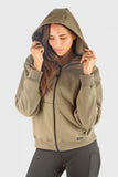 New: Women's Zip Highland Fleece Sweatshirt 592WZHM