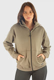 New: Women's Zip Highland Fleece Sweatshirt 592WZHM