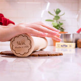 New Perfect Cookie Rolling Pin 1/4-in. Fixed Depth by Ann Clark, Made in USA