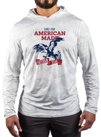 "Very Cool" AMERICAN MADE EAGLE MESH WHITE OUT SUN HOODIE 672MSHWEAGLE