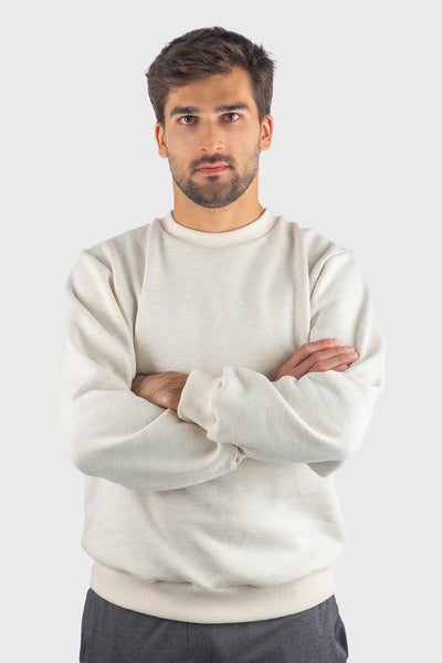 New Fleece Crew Cream Sweatshirt 692CHCC Made in USA