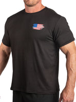 New Patriotic: Freedom, Faith, Family Performance T-Shirt 752SLSSB Made in USA