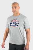 America's 250 Birthday Softtech T-Shirt Gray by WSI Made in USA 753HLSSHAM