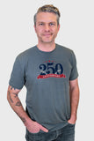 America's 250 Birthday Softtech T-Shirt Graphite by WSI Made in USA 753HLSSCA